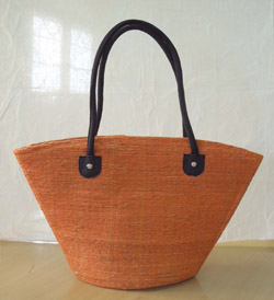 'V' Bag (Orange Banana with Black Handle)